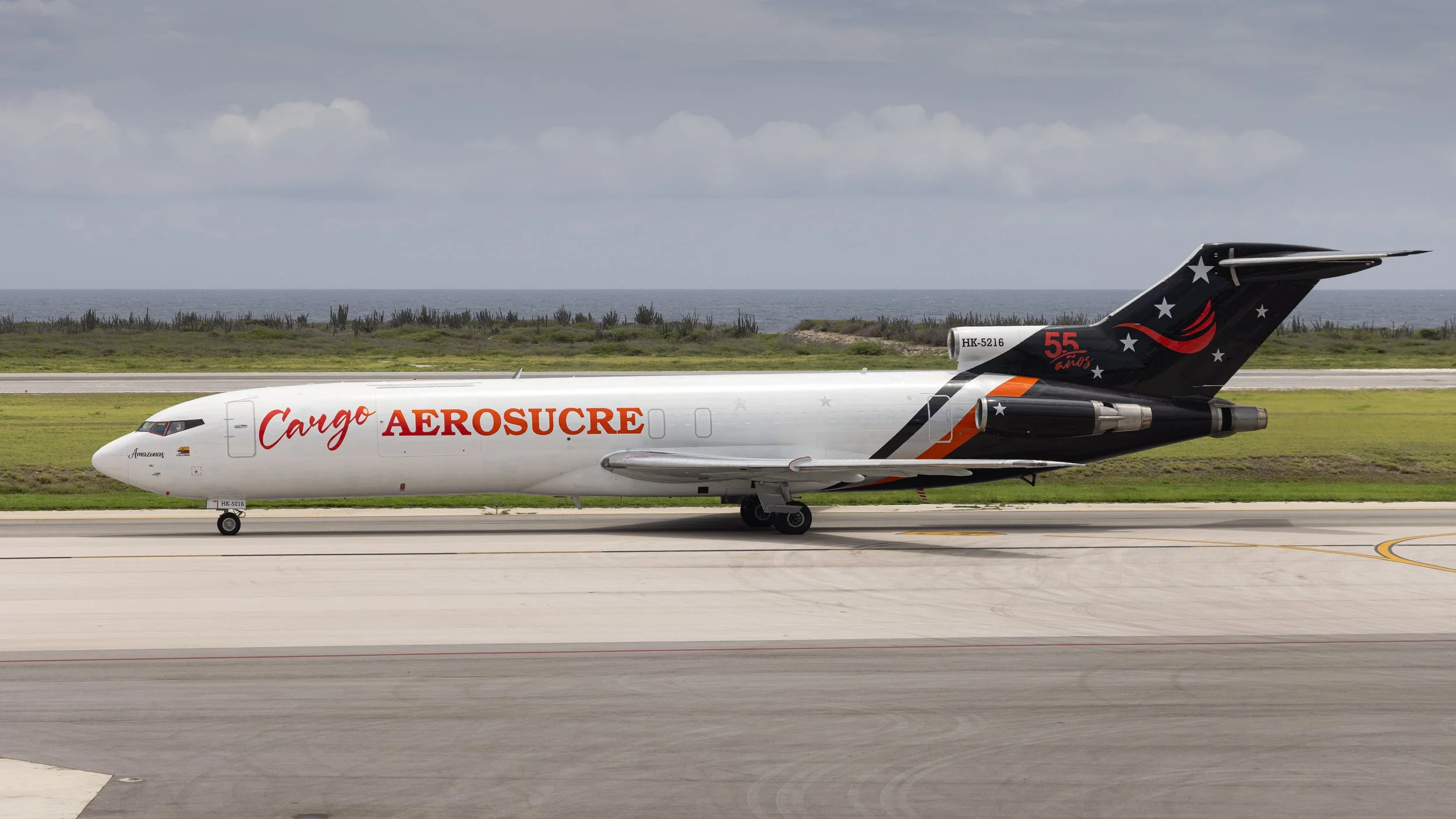 Aerosucre Boeing 727-227F HK-5216 New Livery 55th Anniversary at
